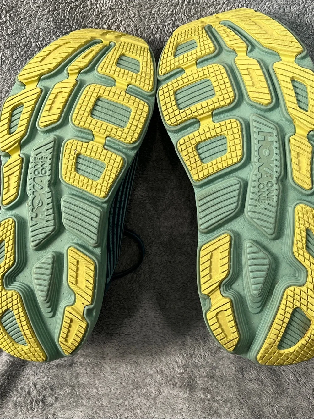 Hoka bondi 6 running shoes sneakers aqua haze women’s size 7.5 excellent